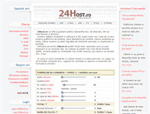 Tablet Screenshot of 24host.ro
